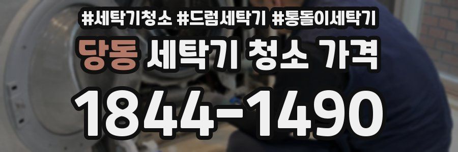 당동 세탁기 청소 가격