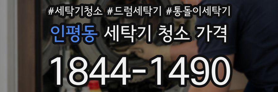 인평동 세탁기 청소 가격