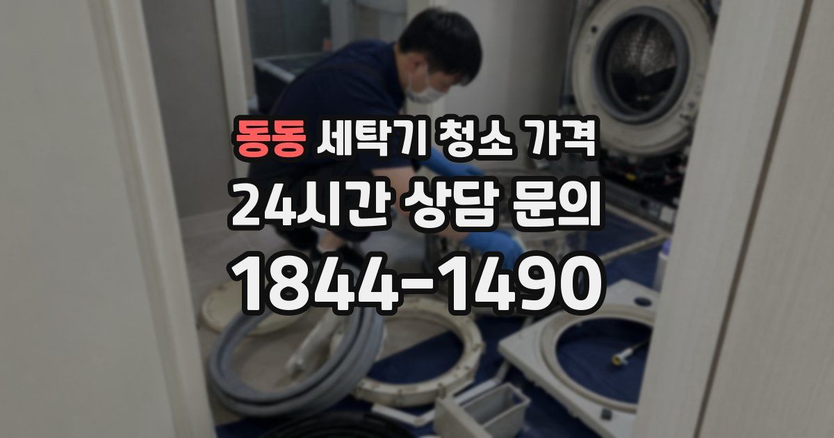 동동 세탁기 청소 가격