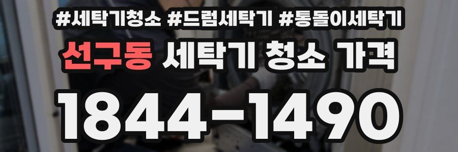 선구동 세탁기 청소 가격