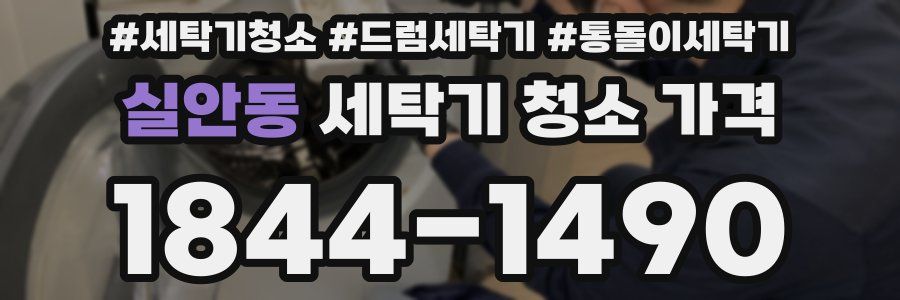 실안동 세탁기 청소 가격