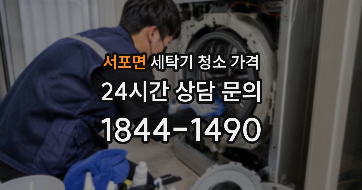 서포면 세탁기 청소 가격