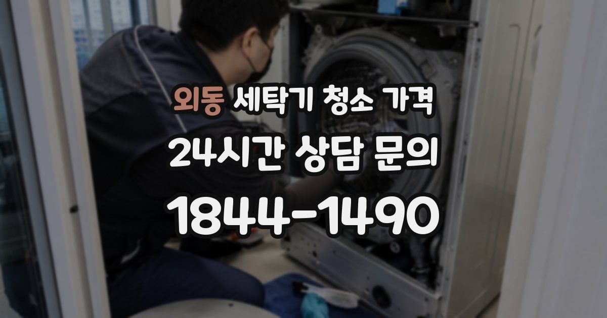 외동 세탁기 청소 가격