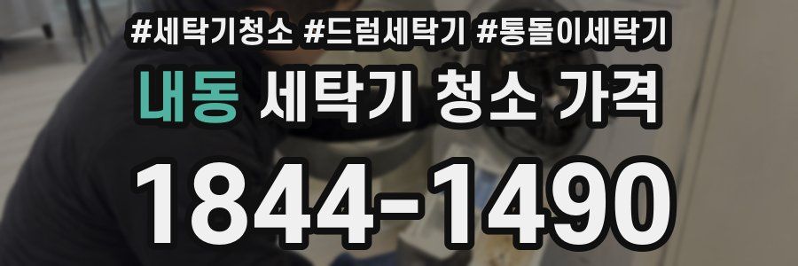 내동 세탁기 청소 가격