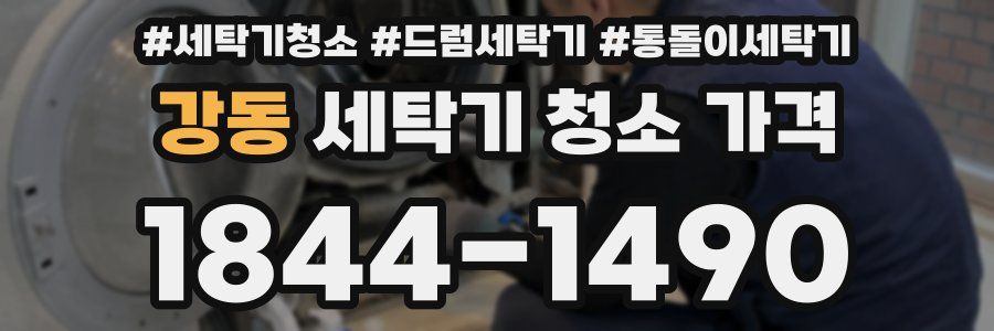 강동 세탁기 청소 가격