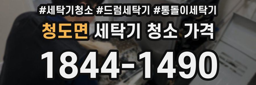청도면 세탁기 청소 가격