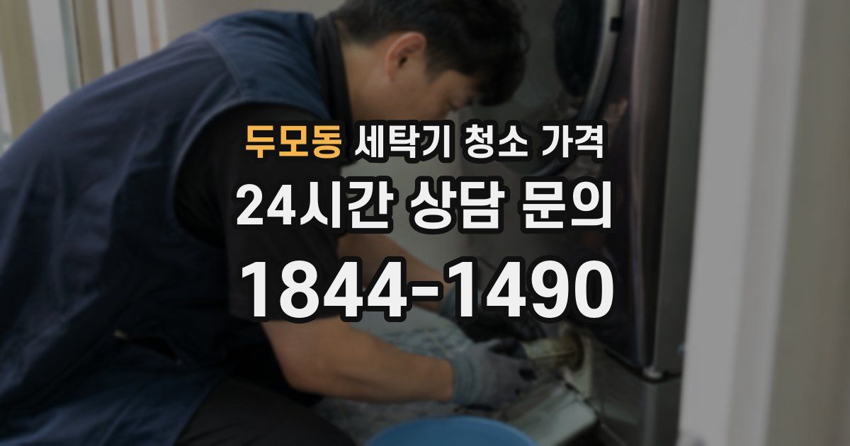 두모동 세탁기 청소 가격