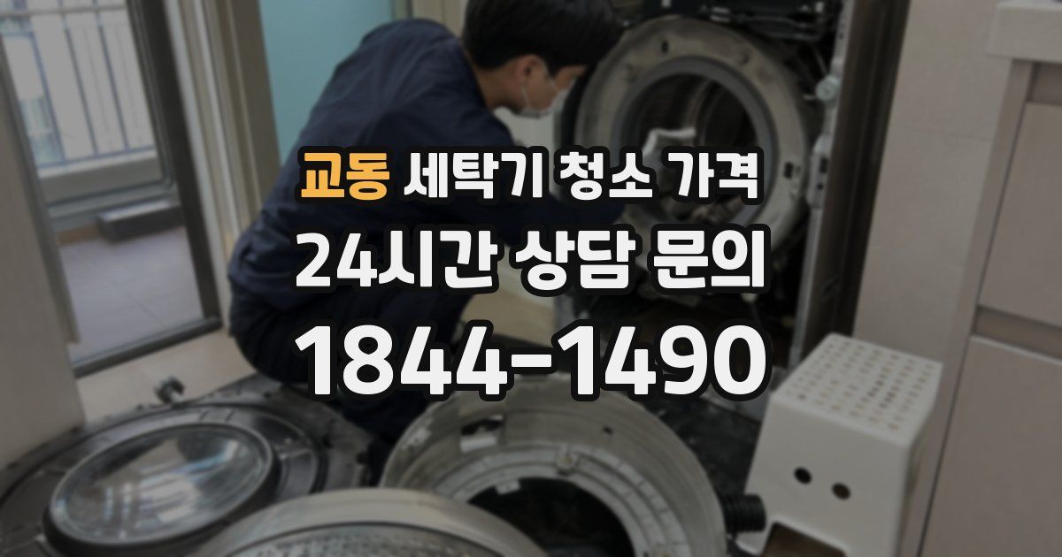 교동 세탁기 청소 가격