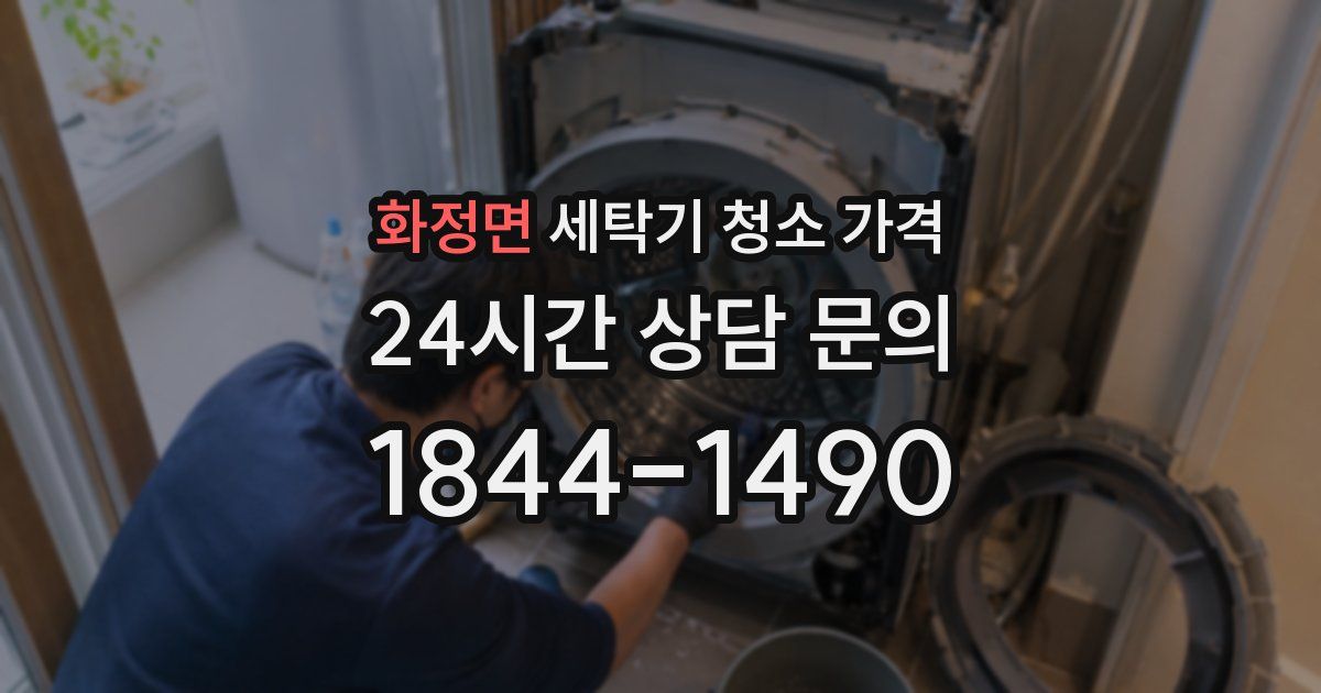 화정면 세탁기 청소 가격