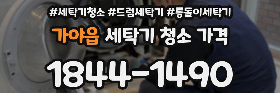가야읍 세탁기 청소 가격