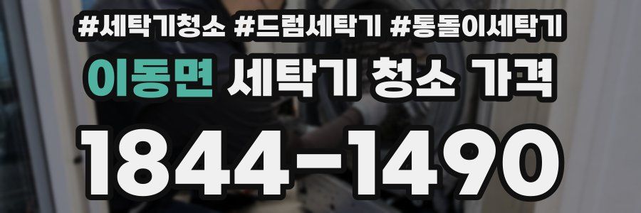 이동면 세탁기 청소 가격