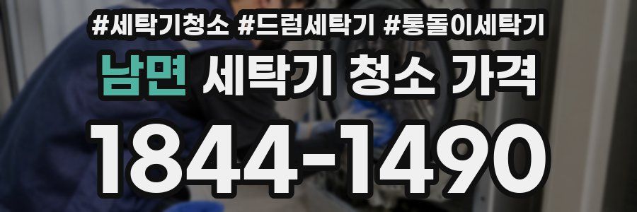 남면 세탁기 청소 가격