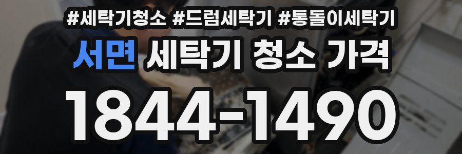 서면 세탁기 청소 가격
