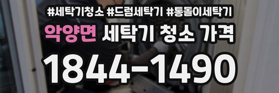 악양면 세탁기 청소 가격