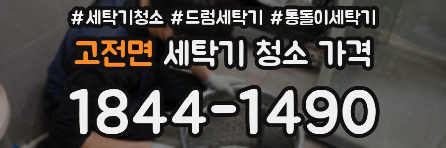고전면 세탁기 청소 가격