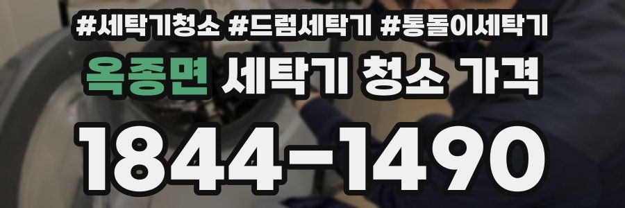 옥종면 세탁기 청소 가격