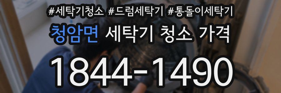 청암면 세탁기 청소 가격