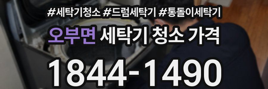 오부면 세탁기 청소 가격