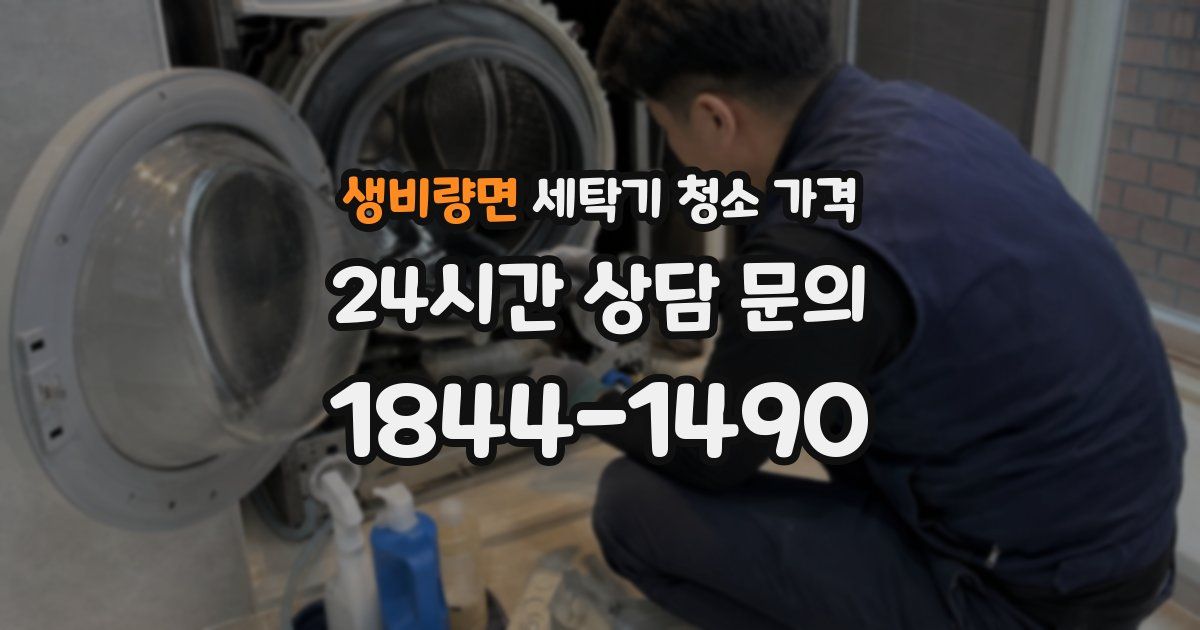 생비량면 세탁기 청소 가격
