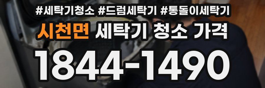 시천면 세탁기 청소 가격