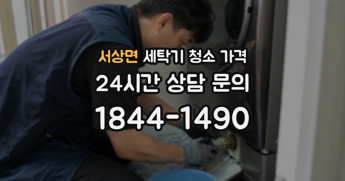 서상면 세탁기 청소 가격