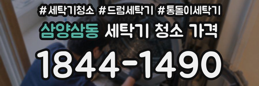 삼양삼동 세탁기 청소 가격