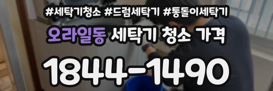 오라일동 세탁기 청소 가격