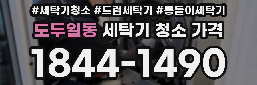 도두일동 세탁기 청소 가격