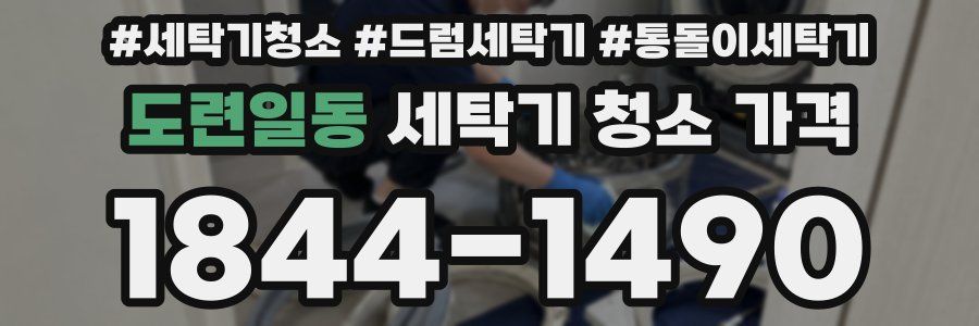 도련일동 세탁기 청소 가격