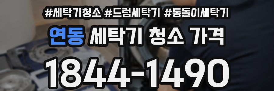 연동 세탁기 청소 가격
