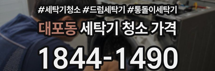 대포동 세탁기 청소 가격