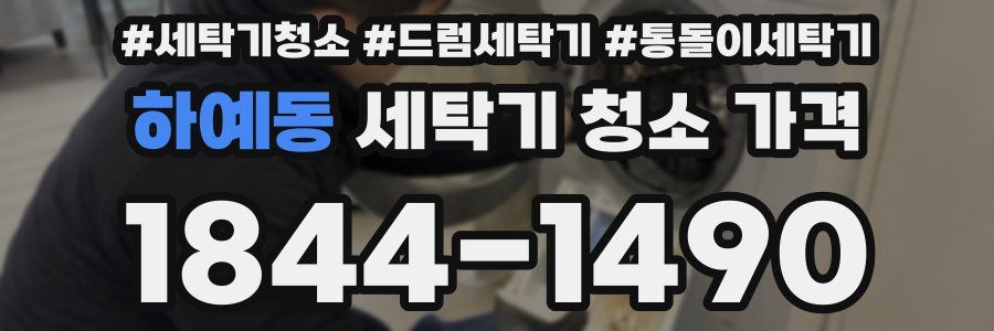 하예동 세탁기 청소 가격