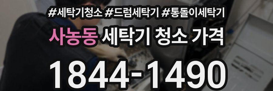 사농동 세탁기 청소 가격