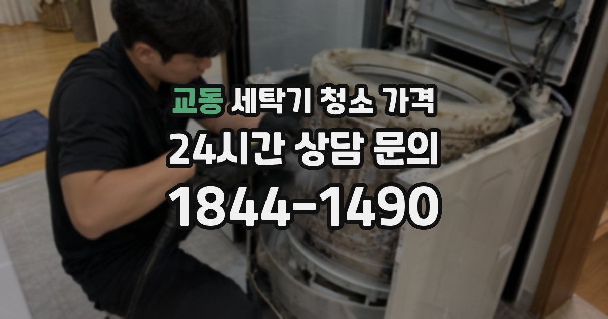 교동 세탁기 청소 가격