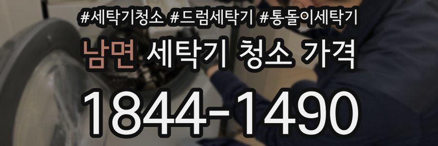 남면 세탁기 청소 가격