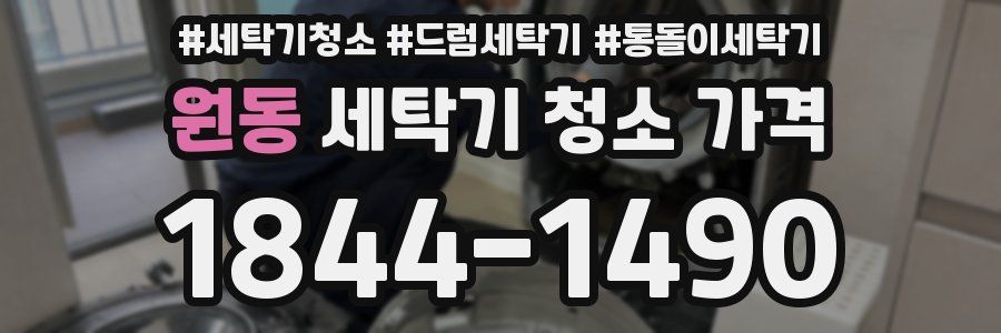 원동 세탁기 청소 가격