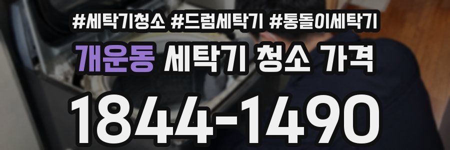 개운동 세탁기 청소 가격