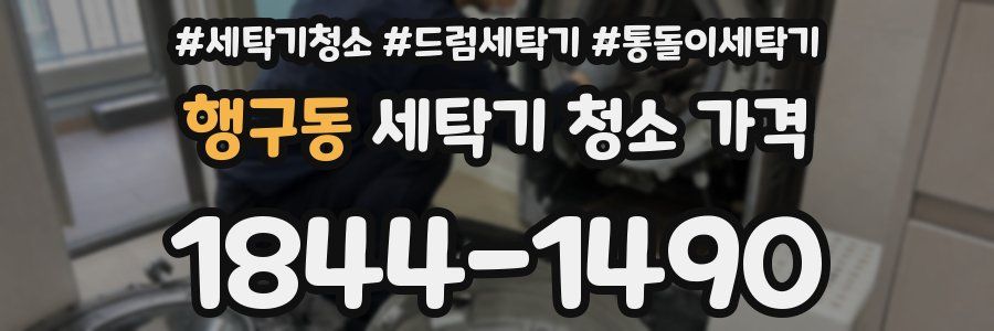 행구동 세탁기 청소 가격