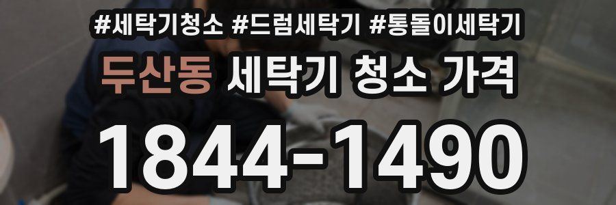 두산동 세탁기 청소 가격