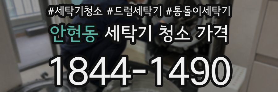 안현동 세탁기 청소 가격