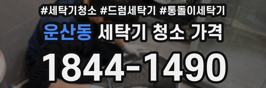 운산동 세탁기 청소 가격
