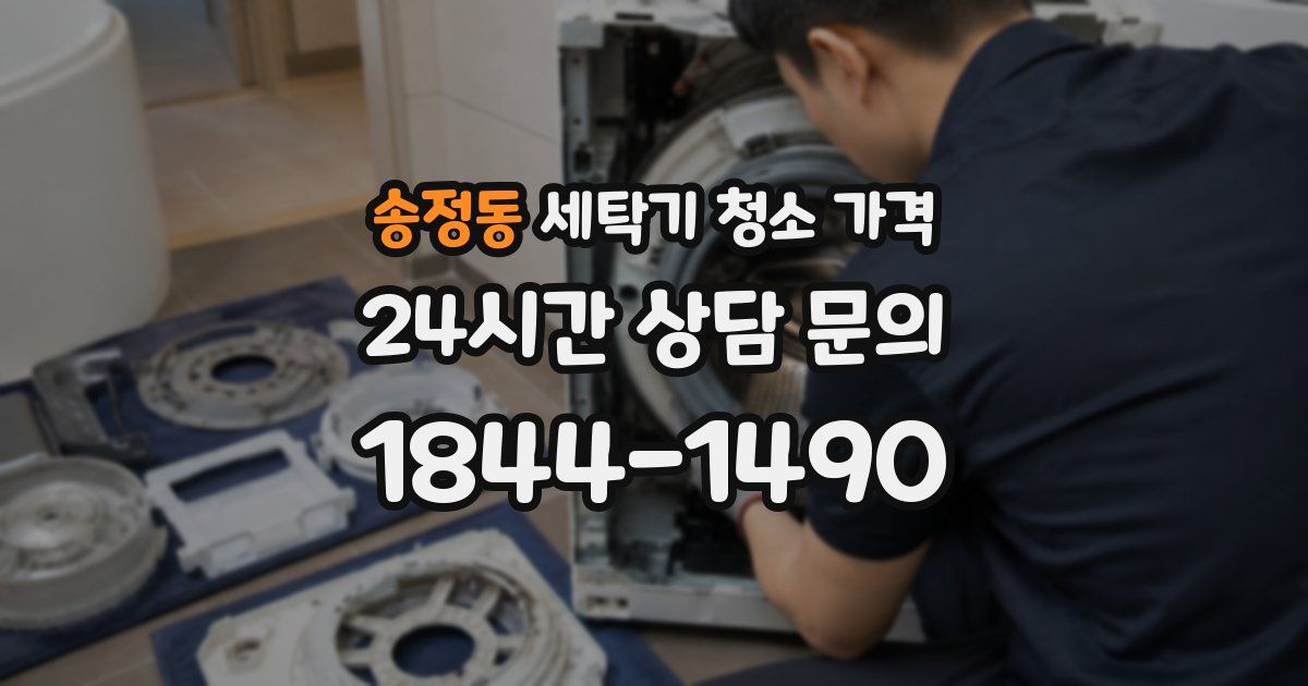 송정동 세탁기 청소 가격