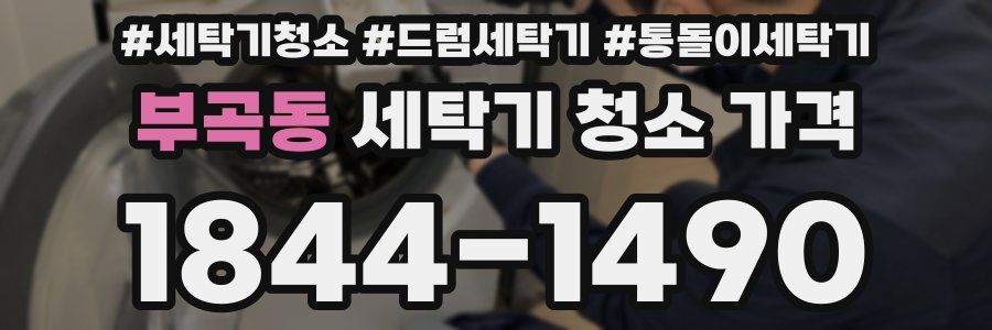 부곡동 세탁기 청소 가격
