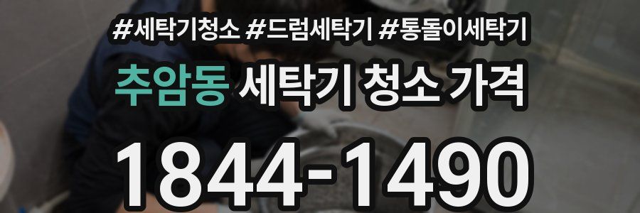 추암동 세탁기 청소 가격