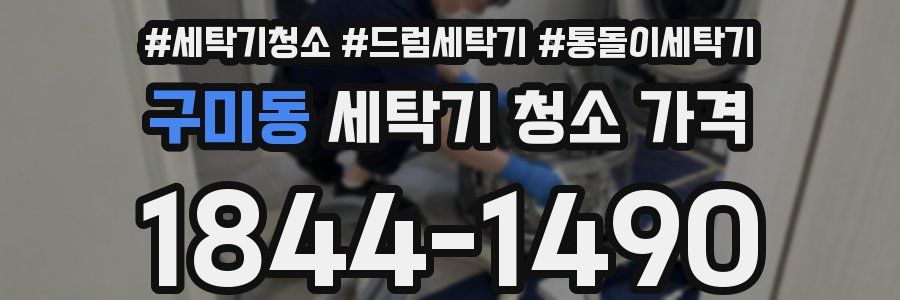 구미동 세탁기 청소 가격