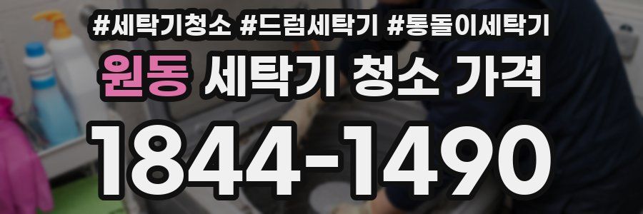 원동 세탁기 청소 가격