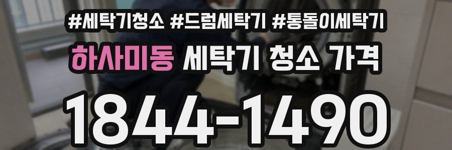 하사미동 세탁기 청소 가격