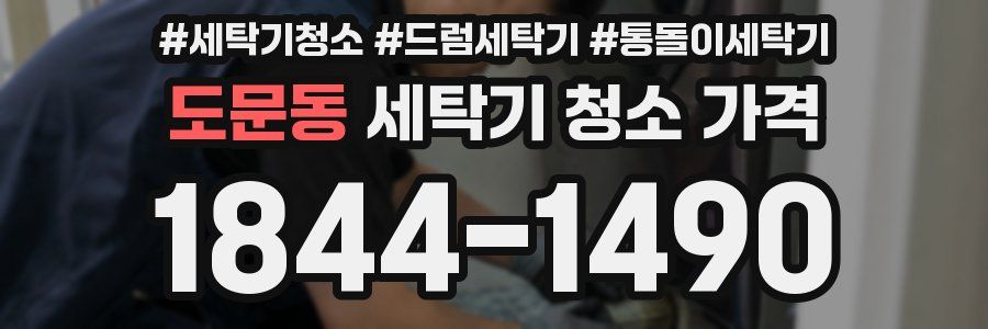 도문동 세탁기 청소 가격
