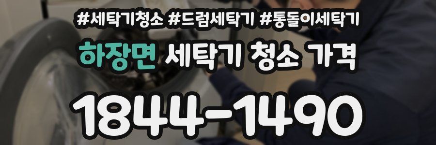 하장면 세탁기 청소 가격