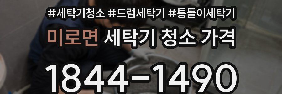 미로면 세탁기 청소 가격